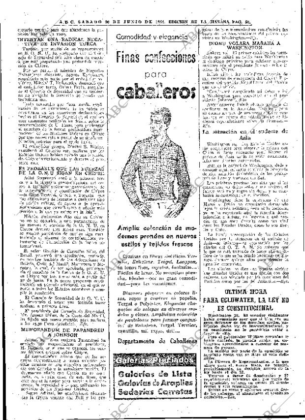 ABC MADRID 20-06-1964 página 58