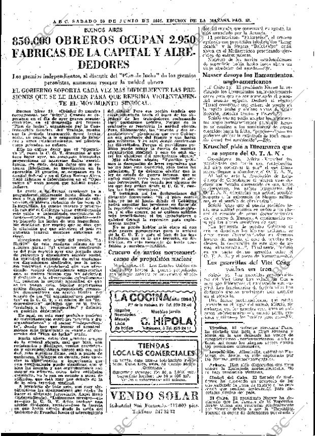 ABC MADRID 20-06-1964 página 61