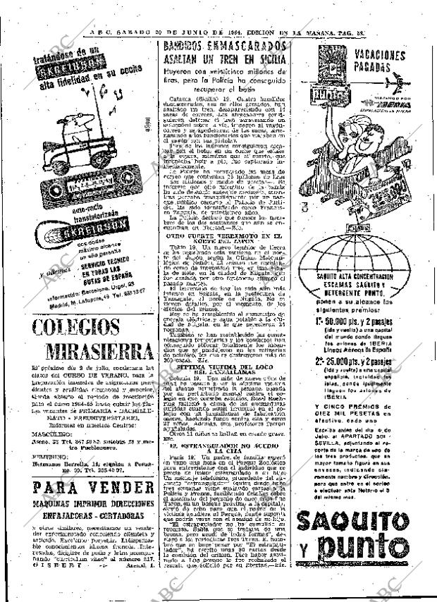 ABC MADRID 20-06-1964 página 66