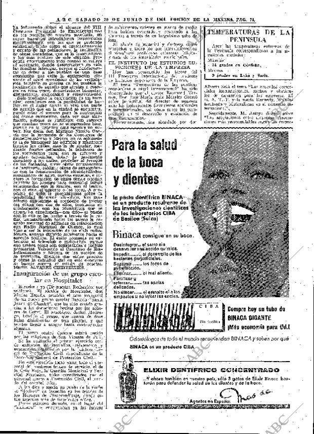 ABC MADRID 20-06-1964 página 79