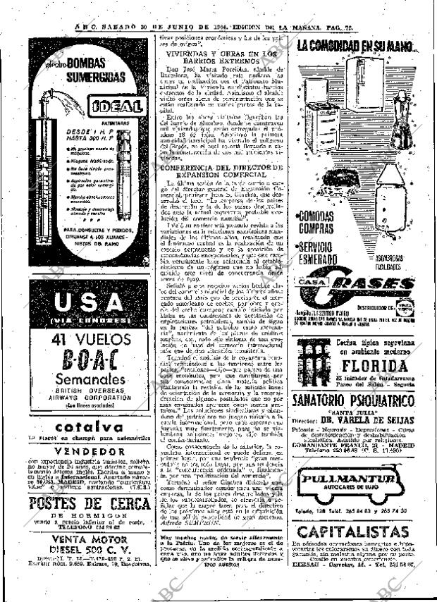 ABC MADRID 20-06-1964 página 80