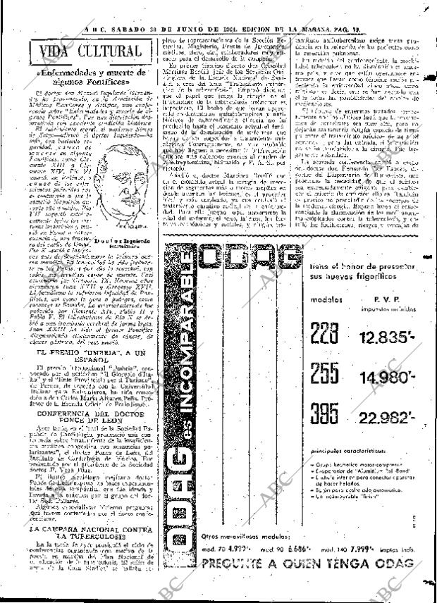 ABC MADRID 20-06-1964 página 87