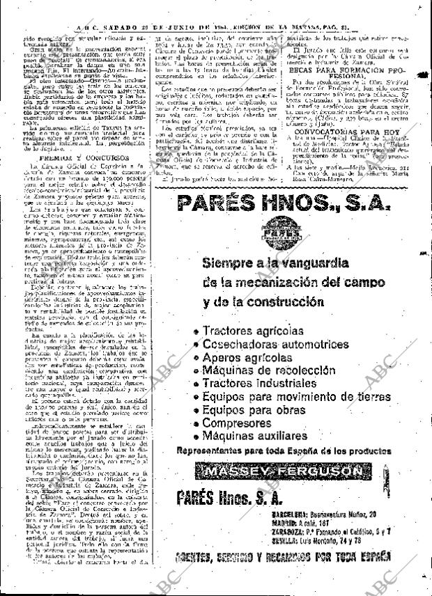 ABC MADRID 20-06-1964 página 89