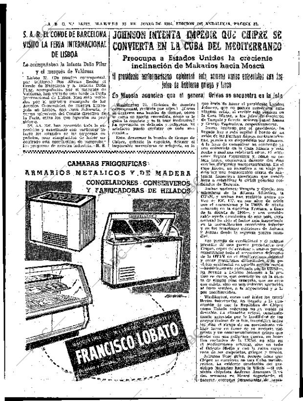 ABC SEVILLA 23-06-1964 página 37