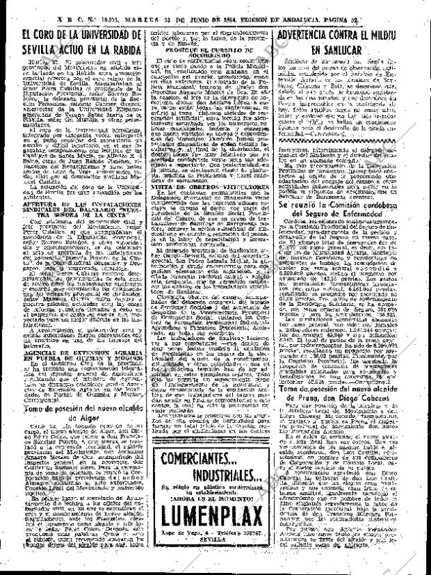 ABC SEVILLA 23-06-1964 página 53