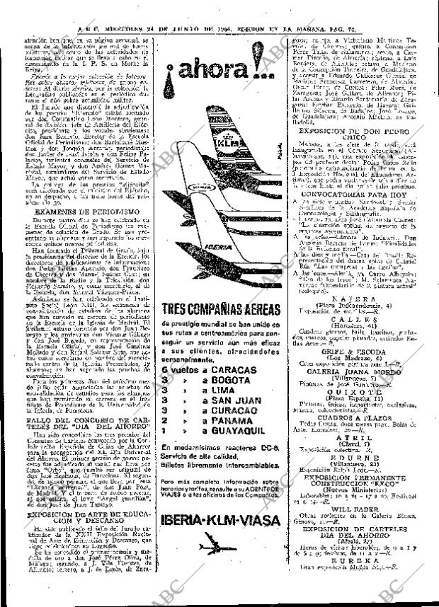 ABC MADRID 24-06-1964 página 74