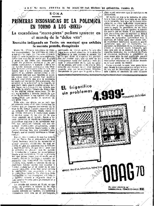 ABC SEVILLA 25-06-1964 página 37
