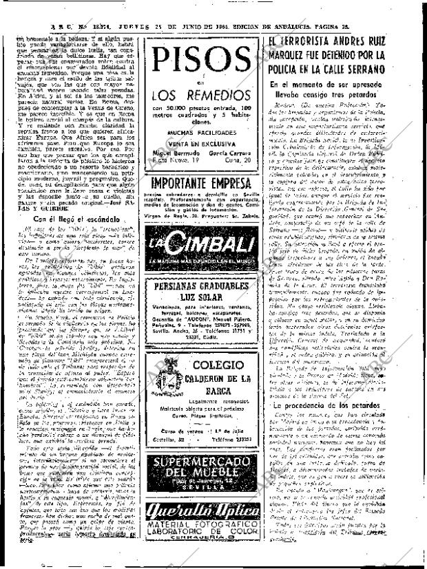 ABC SEVILLA 25-06-1964 página 38