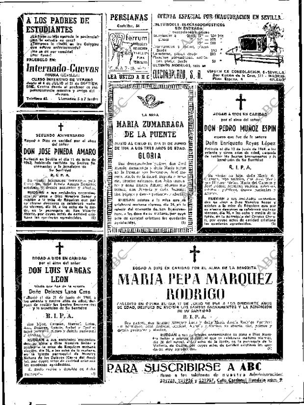 ABC SEVILLA 25-06-1964 página 62