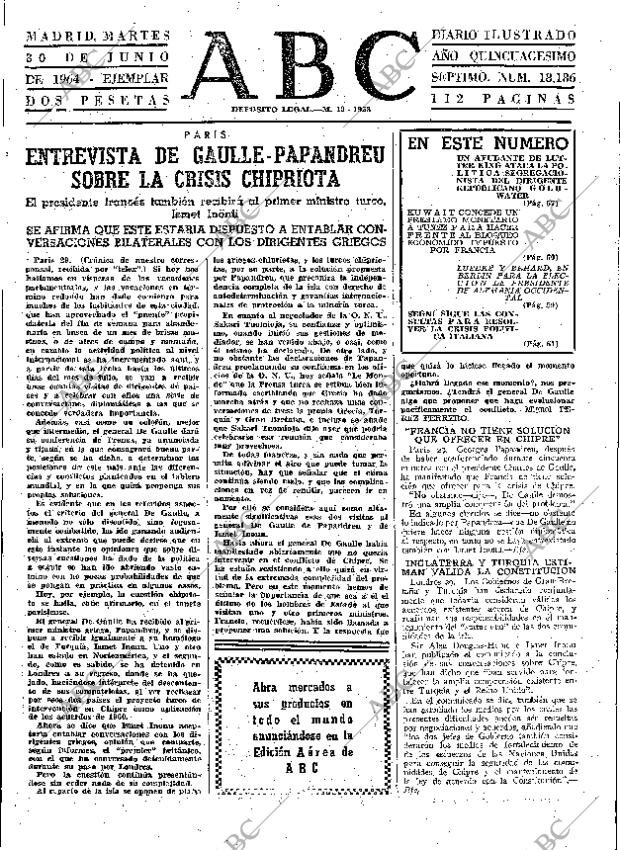 ABC MADRID 30-06-1964 página 55