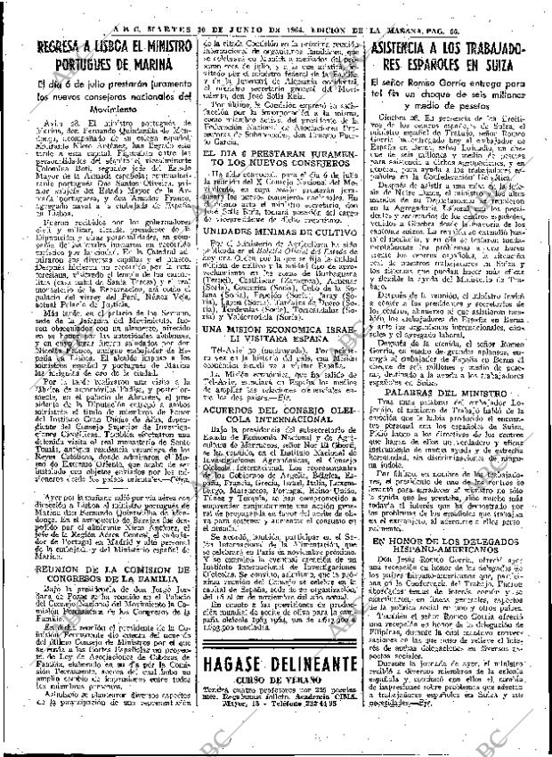 ABC MADRID 30-06-1964 página 66