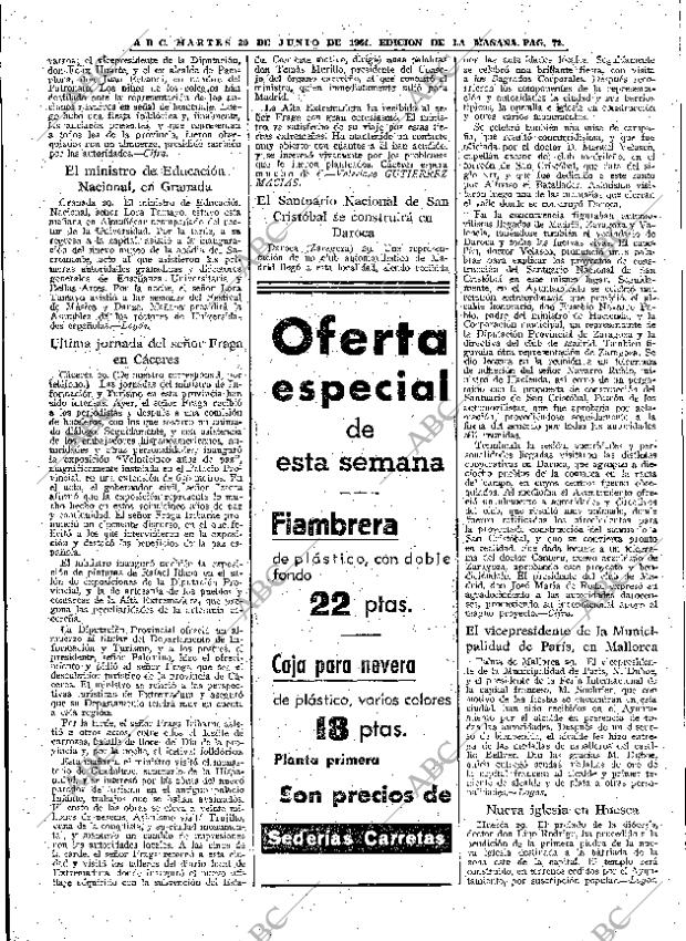 ABC MADRID 30-06-1964 página 72