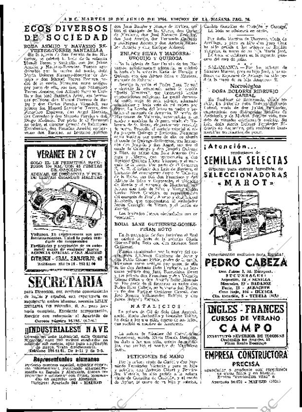 ABC MADRID 30-06-1964 página 78