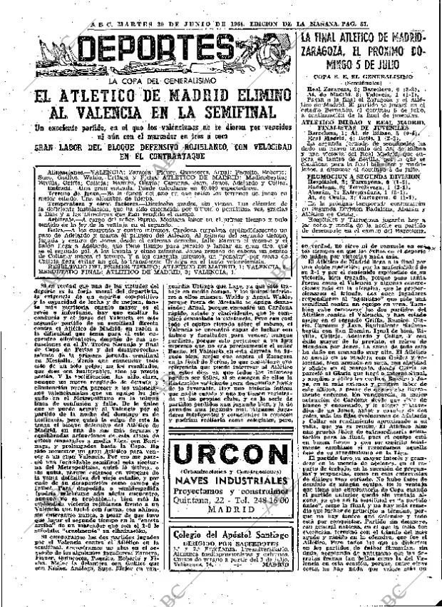 ABC MADRID 30-06-1964 página 87