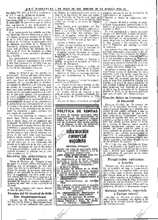 ABC MADRID 01-07-1964 página 48