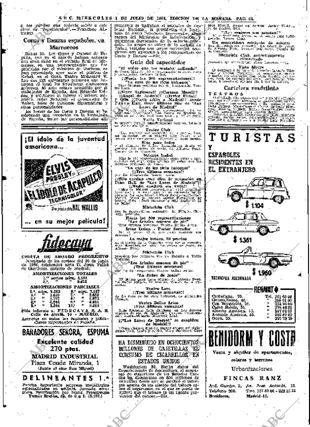 ABC MADRID 01-07-1964 página 66