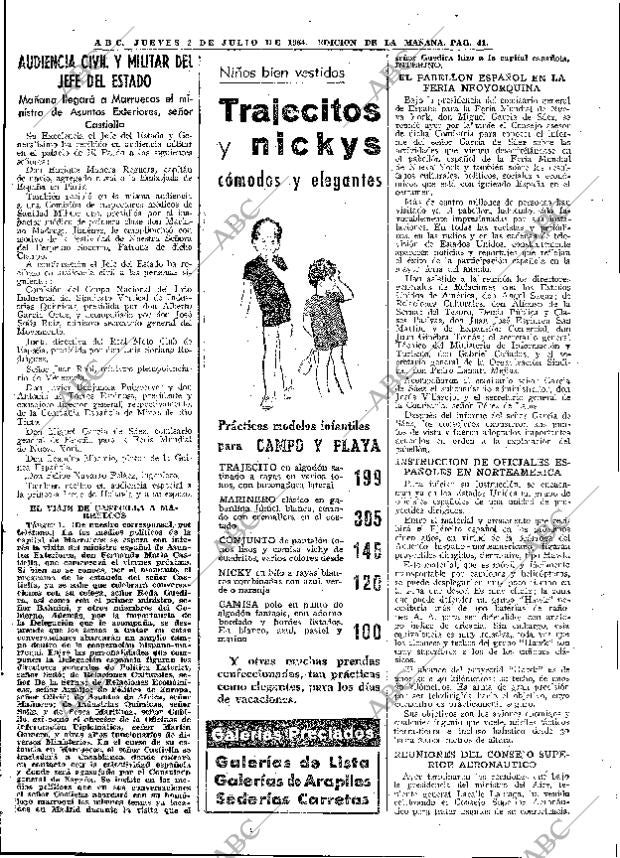 ABC MADRID 02-07-1964 página 41