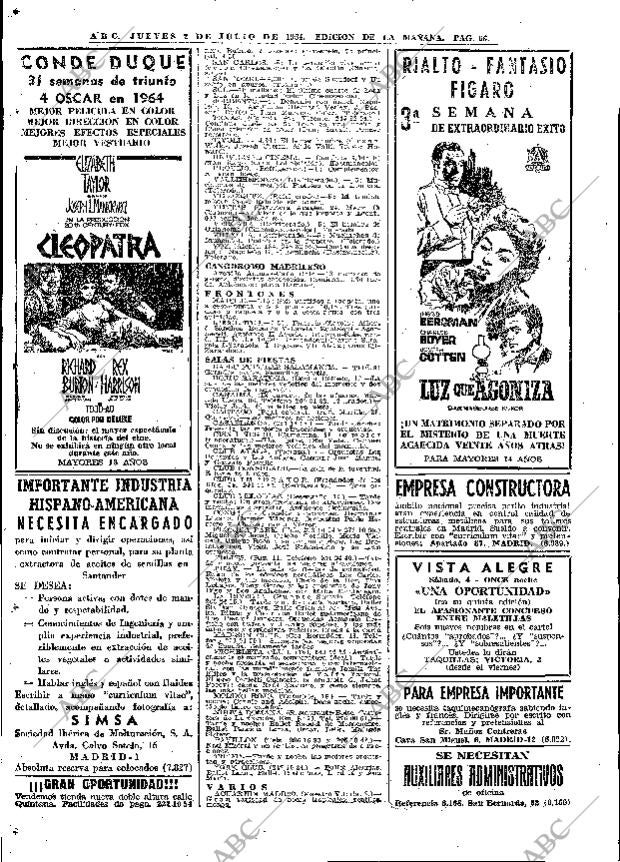 ABC MADRID 02-07-1964 página 66