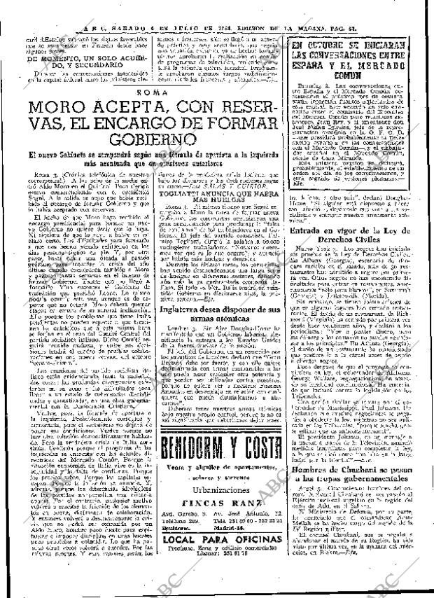 ABC MADRID 04-07-1964 página 52