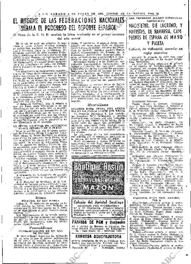ABC MADRID 04-07-1964 página 75