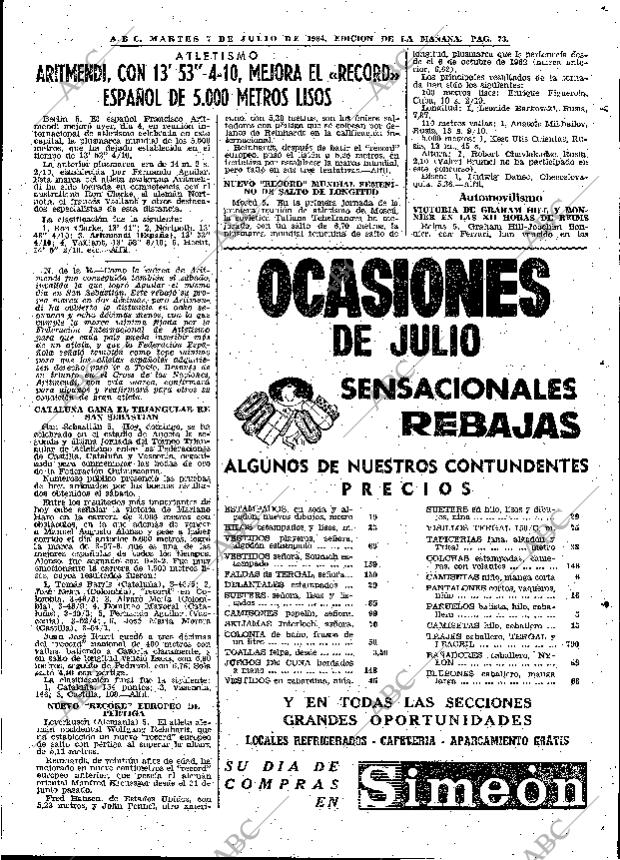 ABC MADRID 07-07-1964 página 73