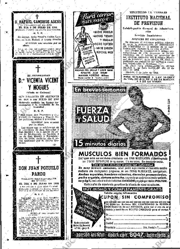 ABC MADRID 07-07-1964 página 92