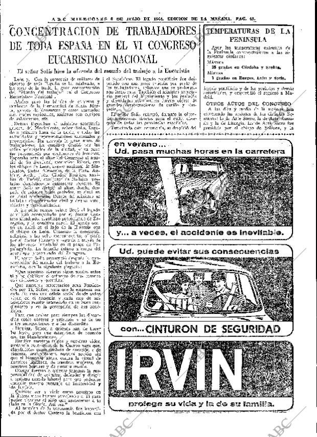 ABC MADRID 08-07-1964 página 45