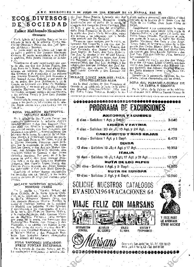 ABC MADRID 08-07-1964 página 55