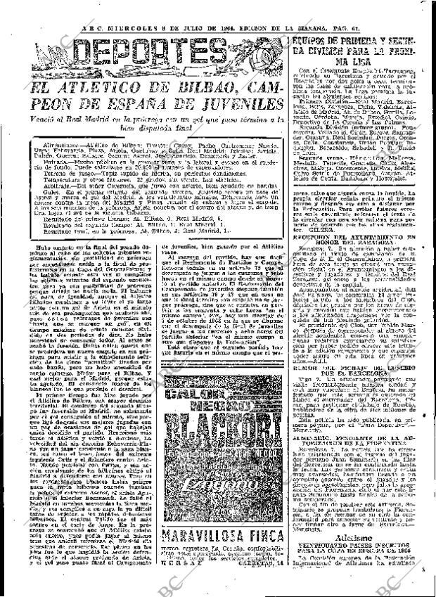 ABC MADRID 08-07-1964 página 61