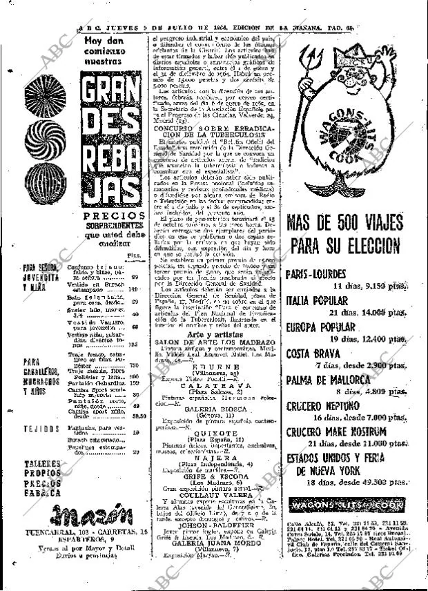 ABC MADRID 09-07-1964 página 68