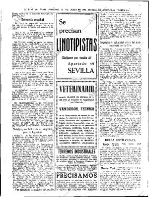 ABC SEVILLA 12-07-1964 página 64