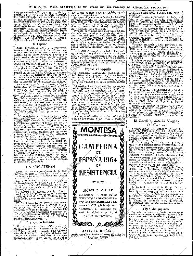 ABC SEVILLA 14-07-1964 página 16