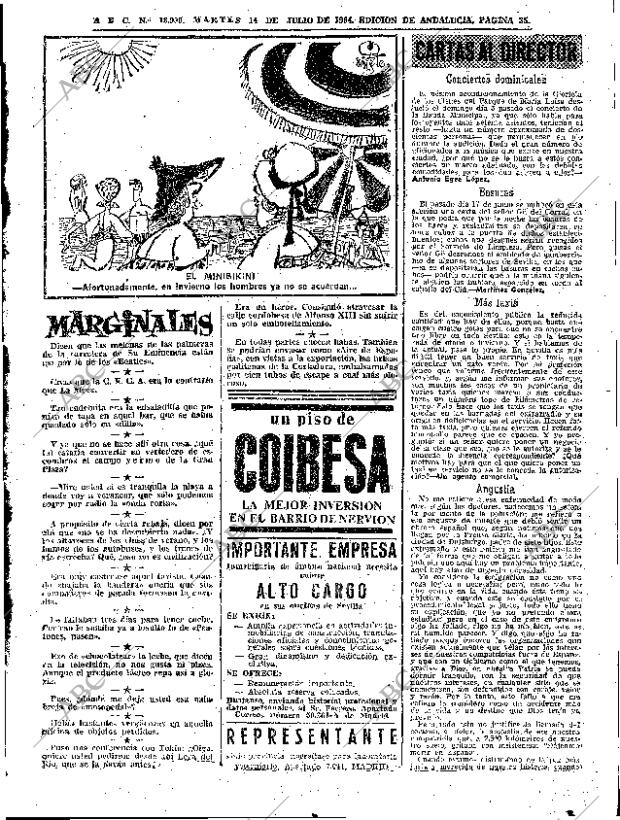 ABC SEVILLA 14-07-1964 página 35