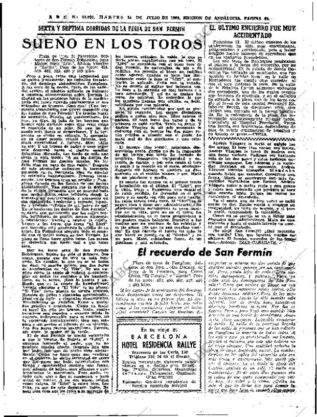 ABC SEVILLA 14-07-1964 página 49