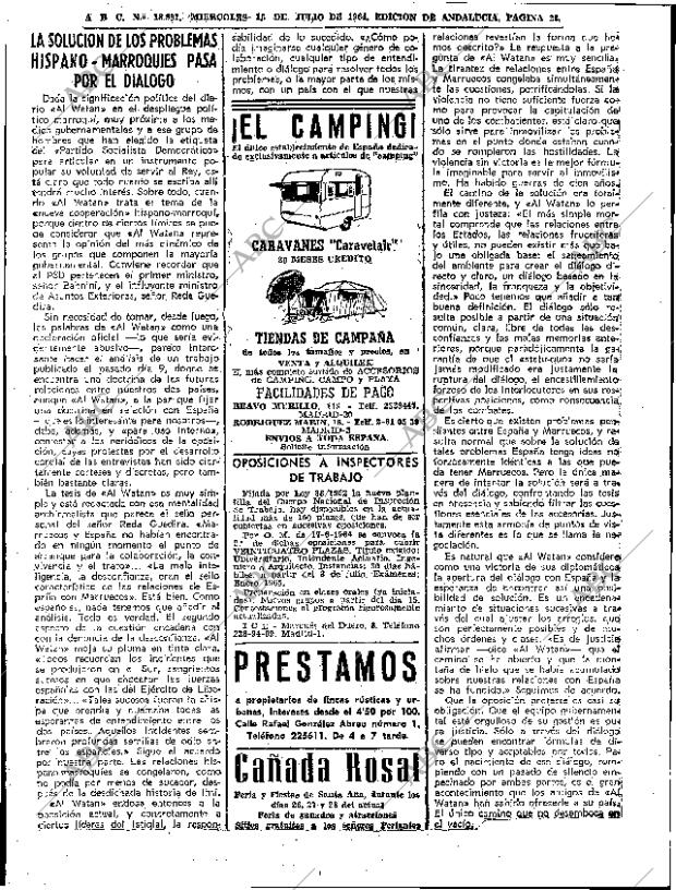 ABC SEVILLA 15-07-1964 página 22