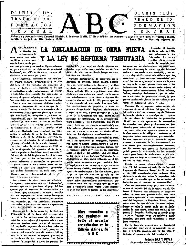 ABC SEVILLA 15-07-1964 página 3