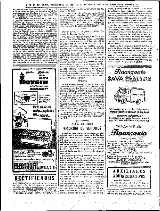 ABC SEVILLA 15-07-1964 página 34