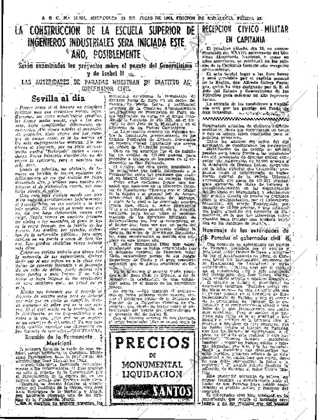 ABC SEVILLA 15-07-1964 página 35