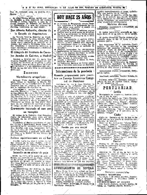 ABC SEVILLA 15-07-1964 página 36