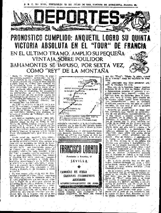 ABC SEVILLA 15-07-1964 página 37