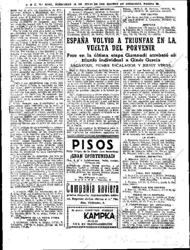 ABC SEVILLA 15-07-1964 página 38