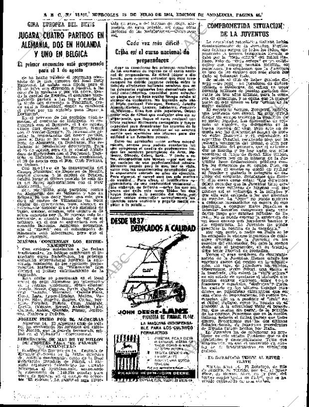 ABC SEVILLA 15-07-1964 página 41