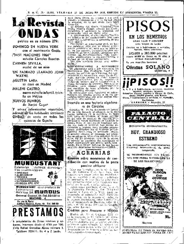 ABC SEVILLA 17-07-1964 página 32