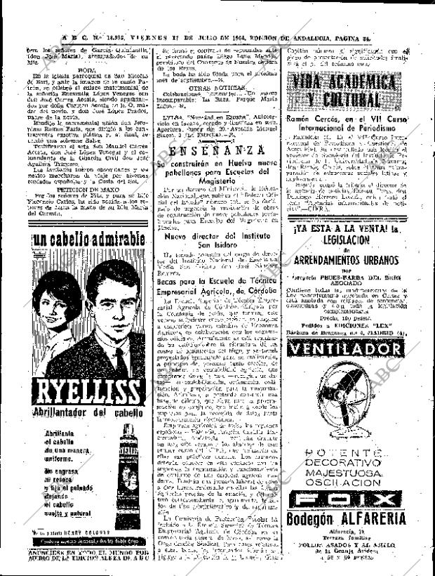 ABC SEVILLA 17-07-1964 página 34