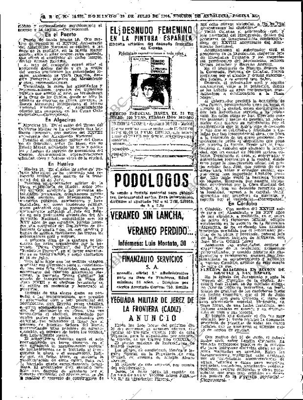 ABC SEVILLA 19-07-1964 página 42