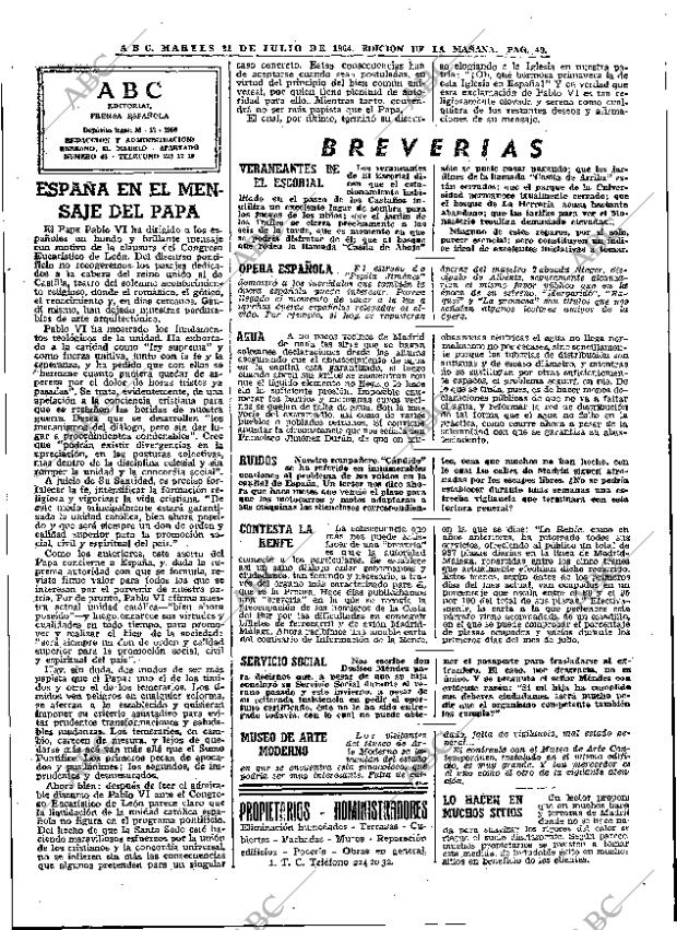 ABC MADRID 21-07-1964 página 40