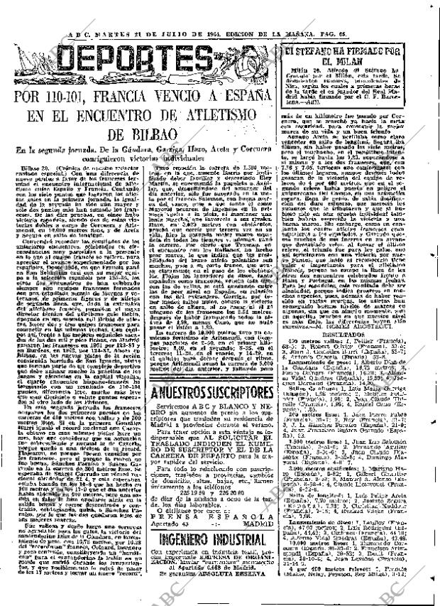 ABC MADRID 21-07-1964 página 65