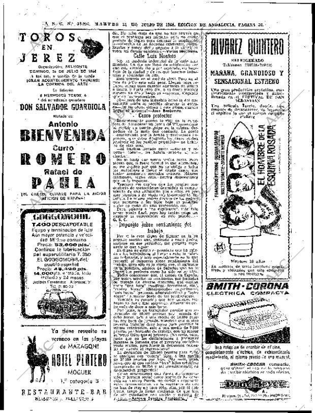 ABC SEVILLA 21-07-1964 página 36