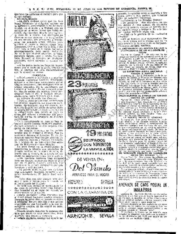 ABC SEVILLA 22-07-1964 página 22