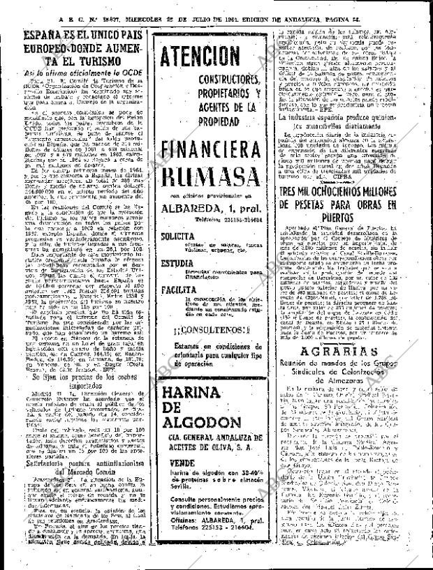 ABC SEVILLA 22-07-1964 página 24